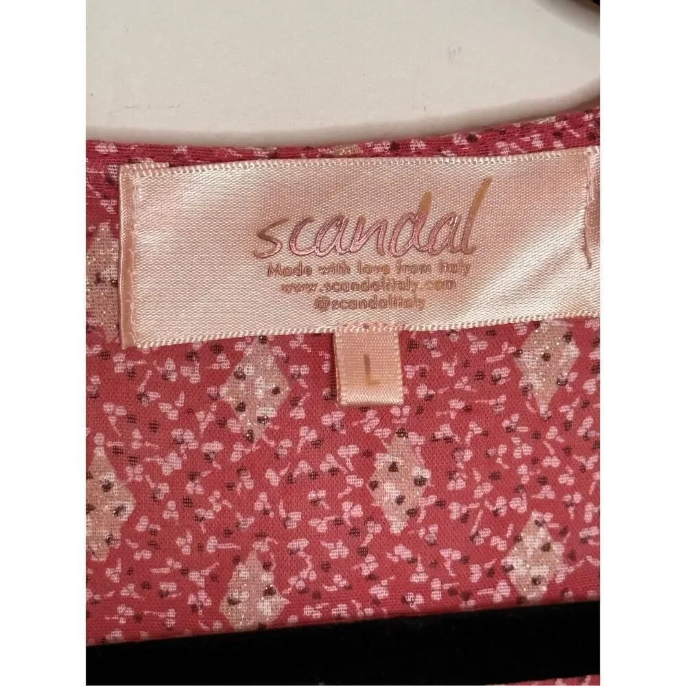 Sundance Scandal Italy Scarlet Pink Cotton Dress Large - Picture 6 of 8
